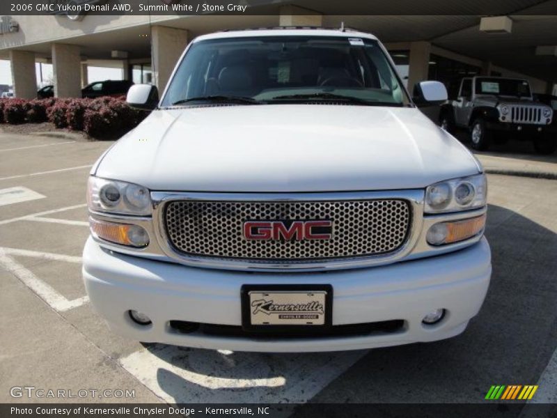 Summit White / Stone Gray 2006 GMC Yukon Denali AWD