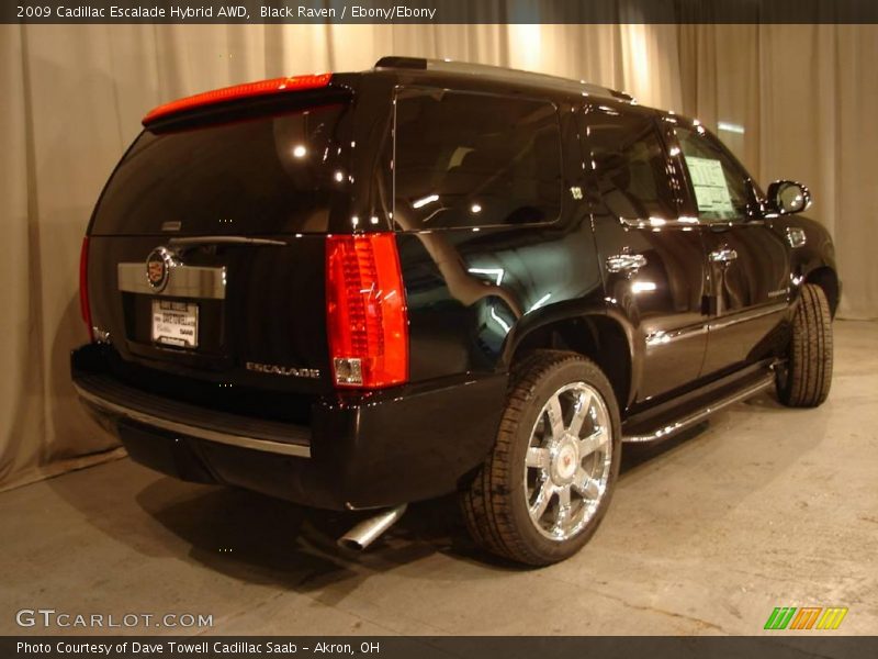 Black Raven / Ebony/Ebony 2009 Cadillac Escalade Hybrid AWD