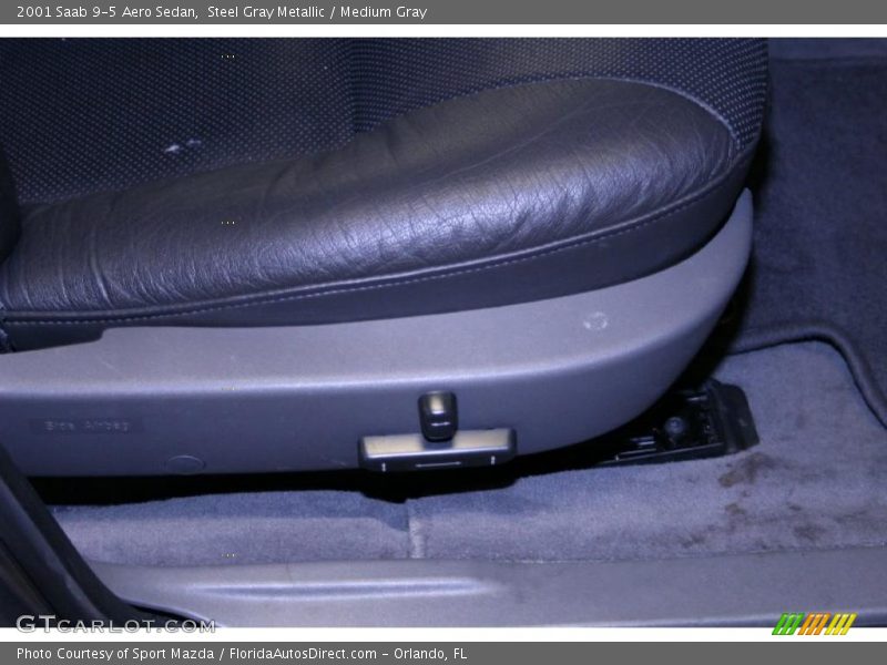 Steel Gray Metallic / Medium Gray 2001 Saab 9-5 Aero Sedan