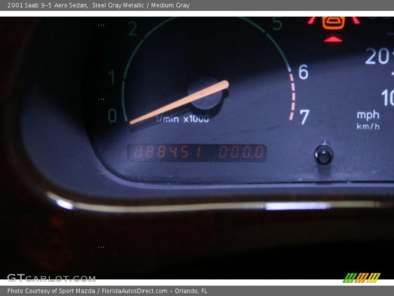 Steel Gray Metallic / Medium Gray 2001 Saab 9-5 Aero Sedan