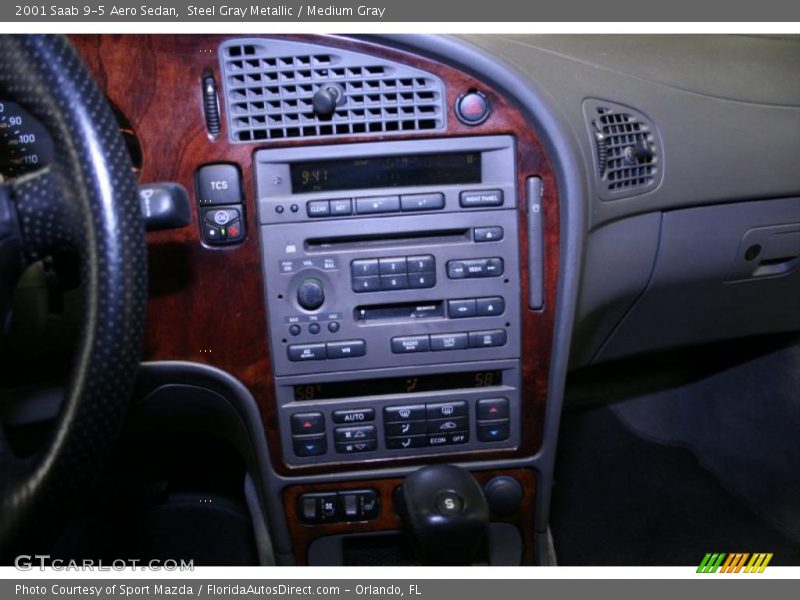Steel Gray Metallic / Medium Gray 2001 Saab 9-5 Aero Sedan