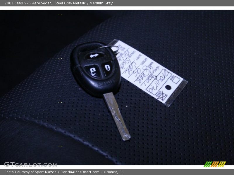 Steel Gray Metallic / Medium Gray 2001 Saab 9-5 Aero Sedan