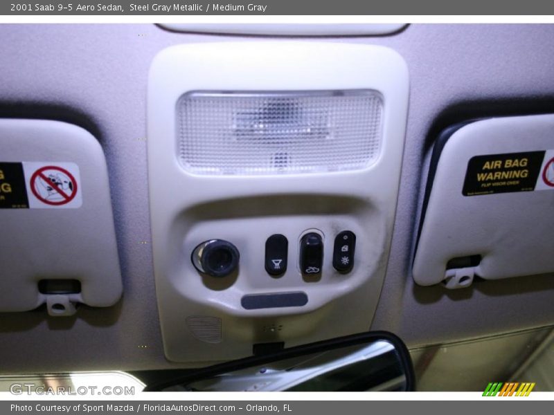 Steel Gray Metallic / Medium Gray 2001 Saab 9-5 Aero Sedan