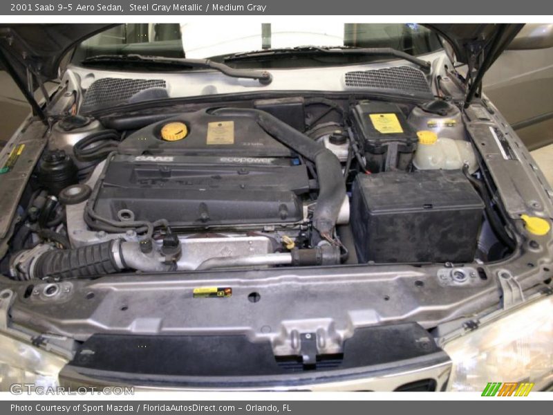 Steel Gray Metallic / Medium Gray 2001 Saab 9-5 Aero Sedan