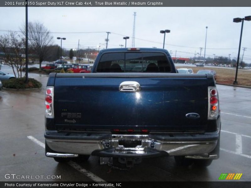 True Blue Metallic / Medium Graphite 2001 Ford F350 Super Duty XLT Crew Cab 4x4