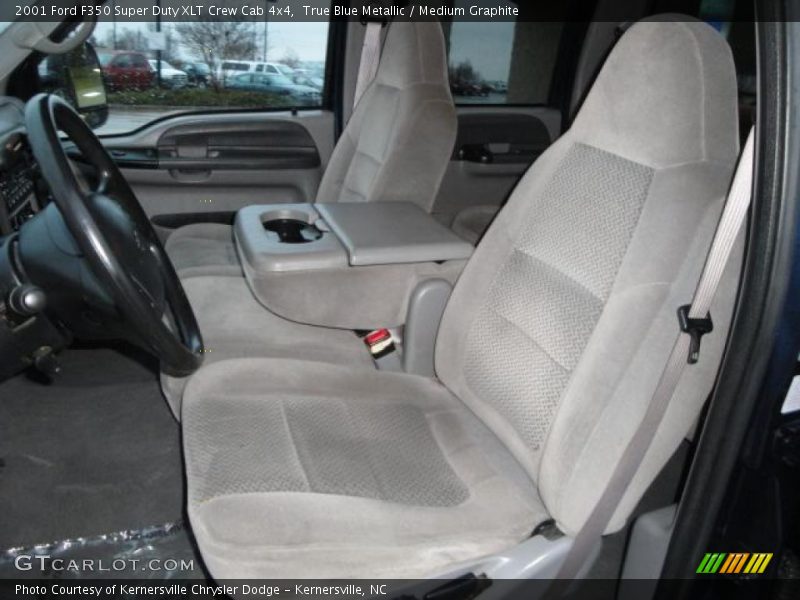True Blue Metallic / Medium Graphite 2001 Ford F350 Super Duty XLT Crew Cab 4x4