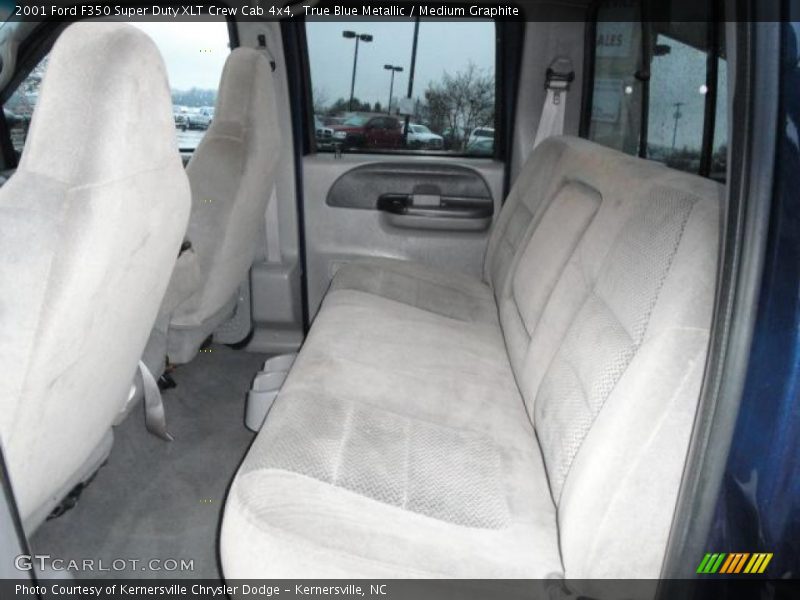 True Blue Metallic / Medium Graphite 2001 Ford F350 Super Duty XLT Crew Cab 4x4