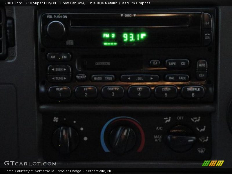 True Blue Metallic / Medium Graphite 2001 Ford F350 Super Duty XLT Crew Cab 4x4