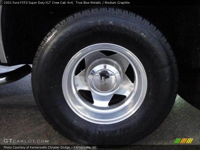 True Blue Metallic / Medium Graphite 2001 Ford F350 Super Duty XLT Crew Cab 4x4