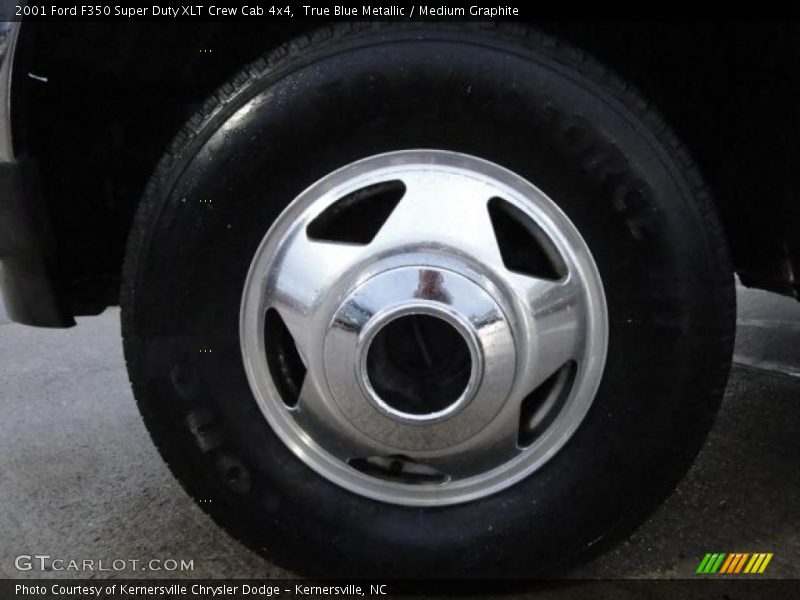True Blue Metallic / Medium Graphite 2001 Ford F350 Super Duty XLT Crew Cab 4x4