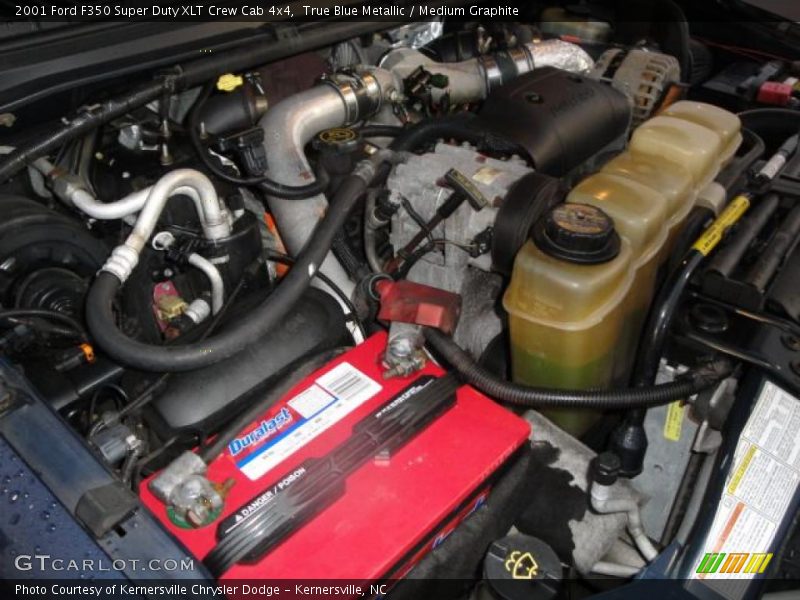 True Blue Metallic / Medium Graphite 2001 Ford F350 Super Duty XLT Crew Cab 4x4
