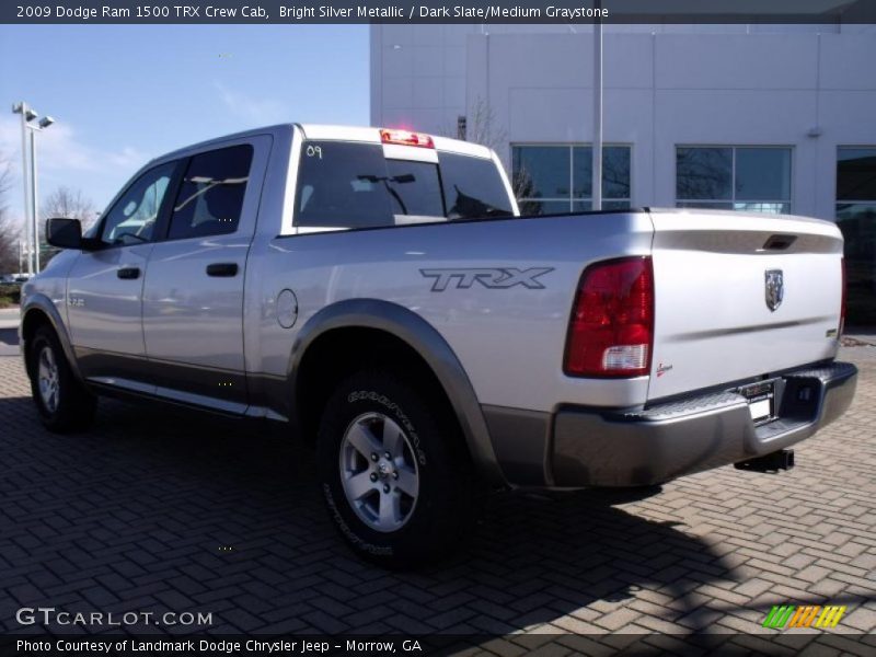 Bright Silver Metallic / Dark Slate/Medium Graystone 2009 Dodge Ram 1500 TRX Crew Cab