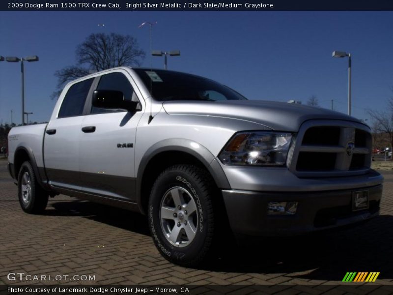 Bright Silver Metallic / Dark Slate/Medium Graystone 2009 Dodge Ram 1500 TRX Crew Cab