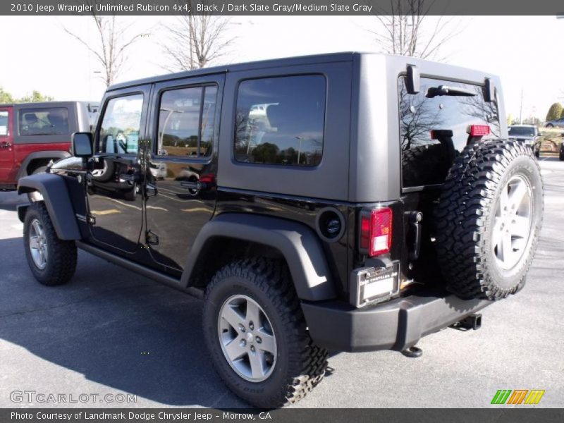 Black / Dark Slate Gray/Medium Slate Gray 2010 Jeep Wrangler Unlimited Rubicon 4x4