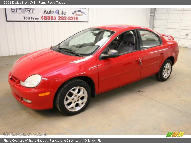 Flame Red / Taupe 2002 Dodge Neon SXT