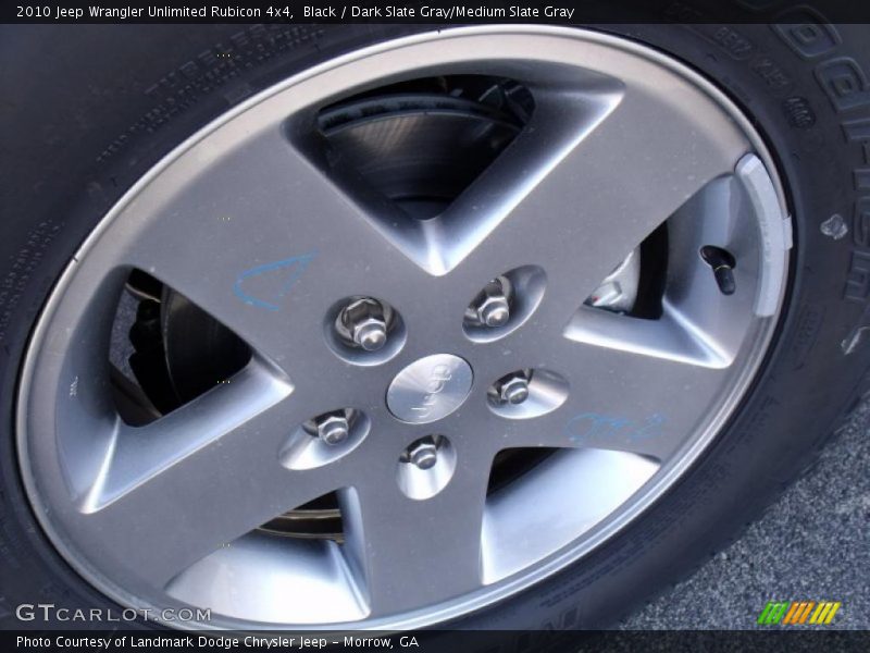 Black / Dark Slate Gray/Medium Slate Gray 2010 Jeep Wrangler Unlimited Rubicon 4x4