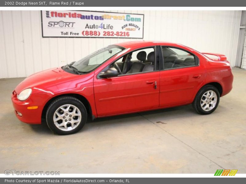 Flame Red / Taupe 2002 Dodge Neon SXT