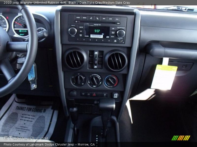 Black / Dark Slate Gray/Medium Slate Gray 2010 Jeep Wrangler Unlimited Rubicon 4x4