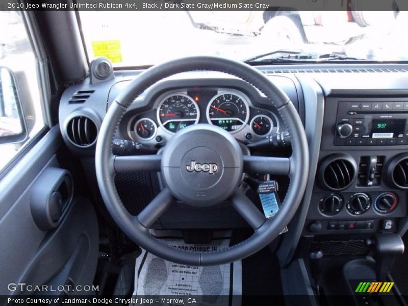 Black / Dark Slate Gray/Medium Slate Gray 2010 Jeep Wrangler Unlimited Rubicon 4x4