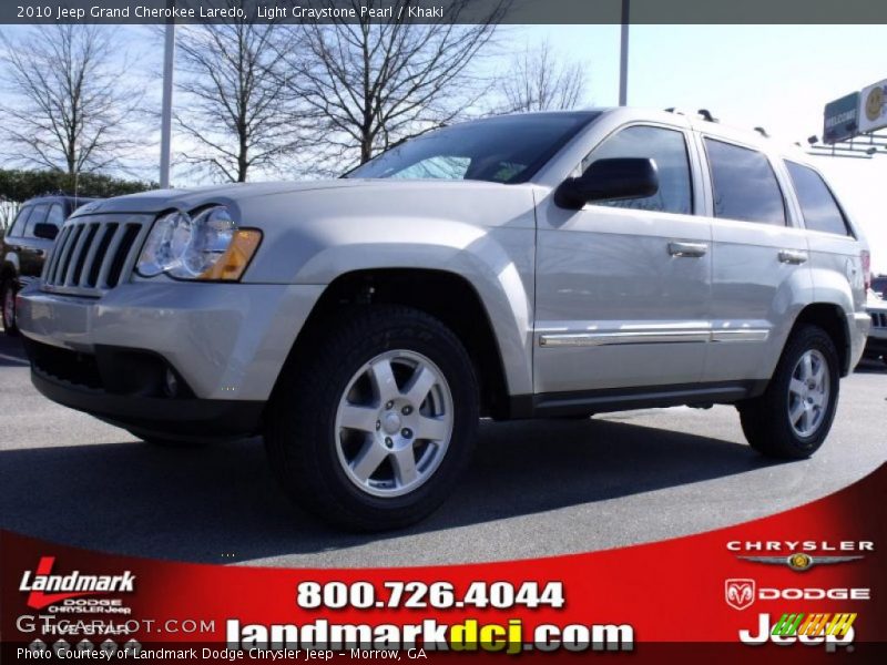 Light Graystone Pearl / Khaki 2010 Jeep Grand Cherokee Laredo