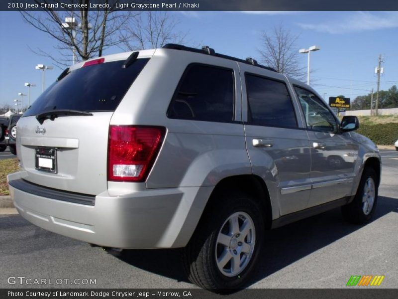 Light Graystone Pearl / Khaki 2010 Jeep Grand Cherokee Laredo