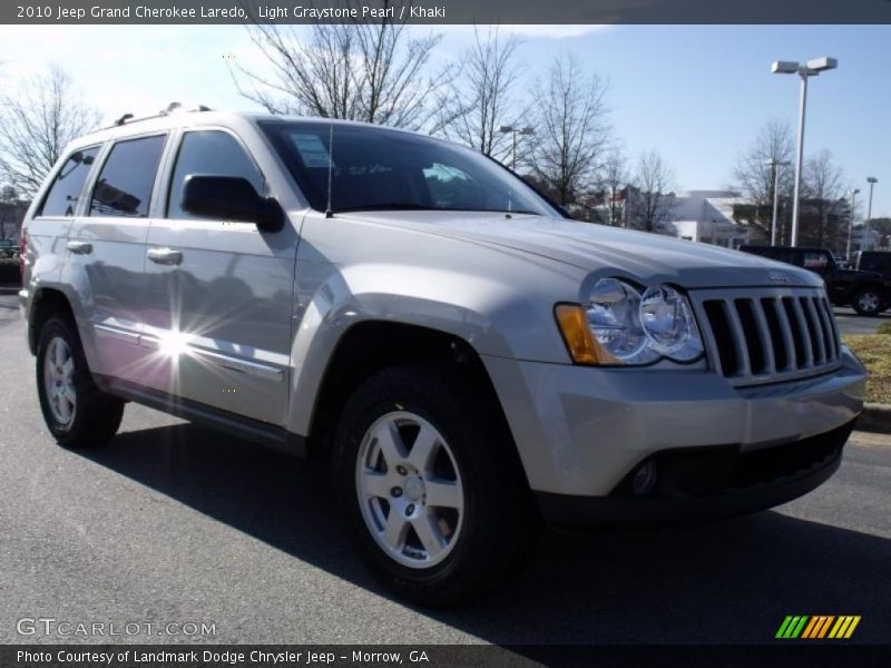 Light Graystone Pearl / Khaki 2010 Jeep Grand Cherokee Laredo