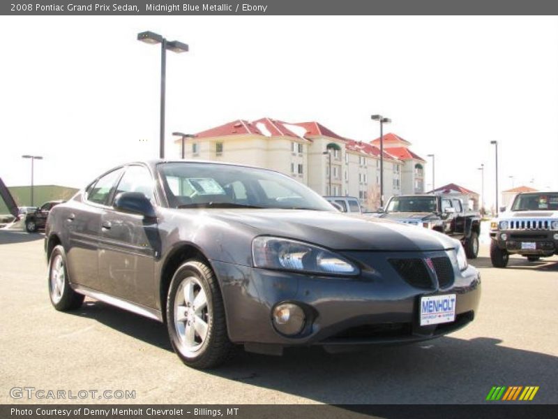 Midnight Blue Metallic / Ebony 2008 Pontiac Grand Prix Sedan
