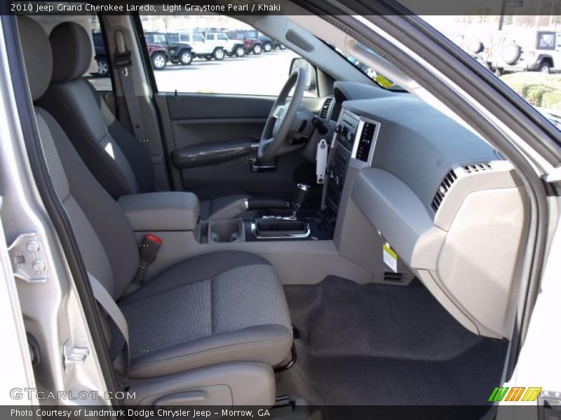 Light Graystone Pearl / Khaki 2010 Jeep Grand Cherokee Laredo