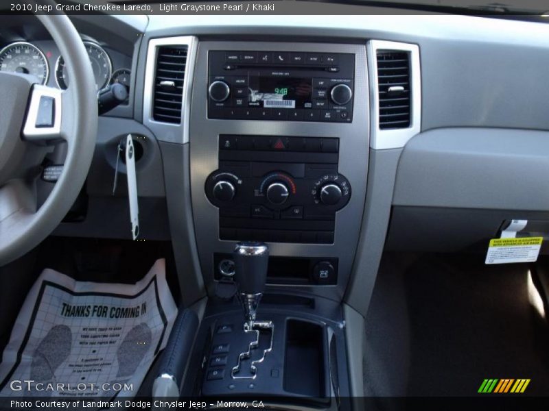 Light Graystone Pearl / Khaki 2010 Jeep Grand Cherokee Laredo