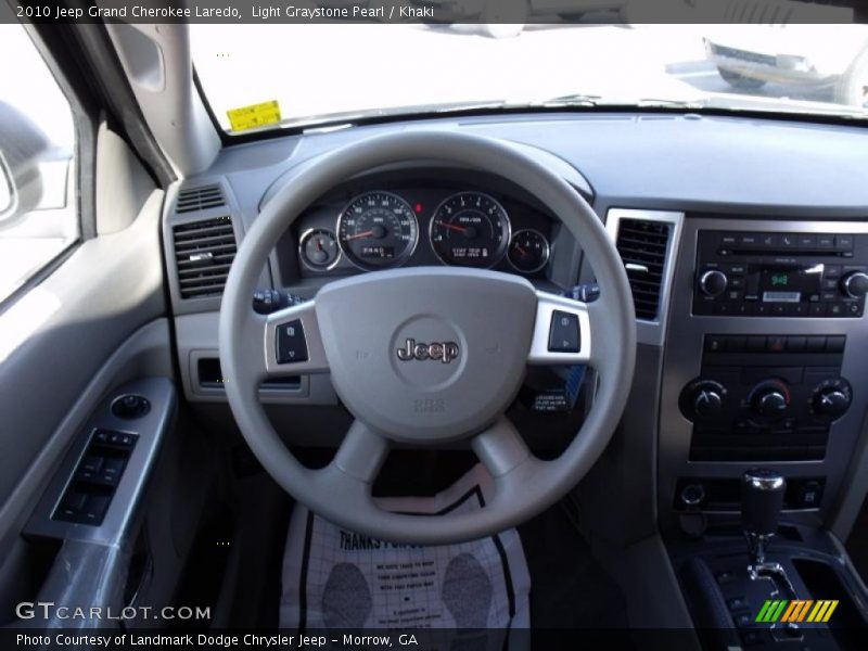 Light Graystone Pearl / Khaki 2010 Jeep Grand Cherokee Laredo