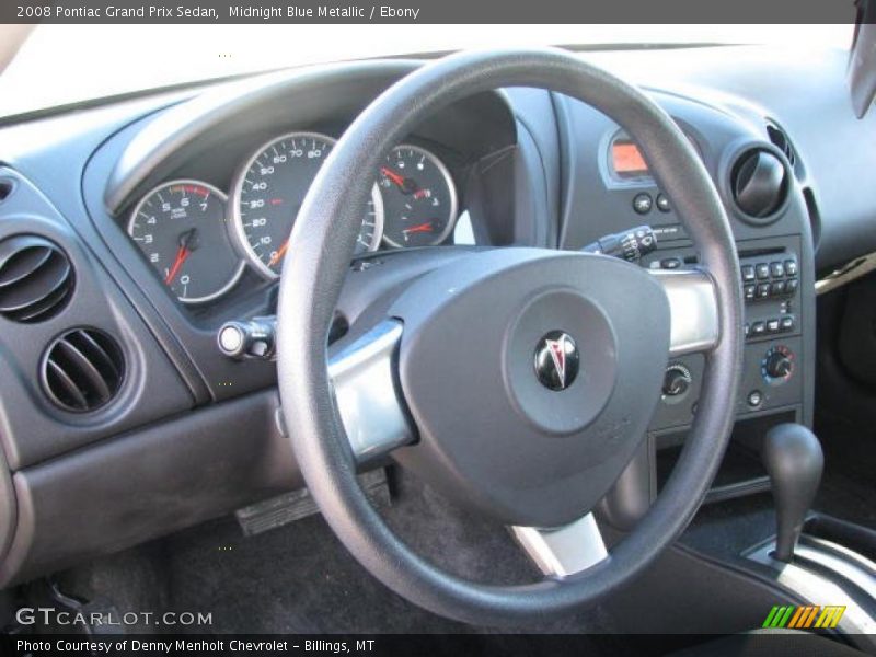 Midnight Blue Metallic / Ebony 2008 Pontiac Grand Prix Sedan