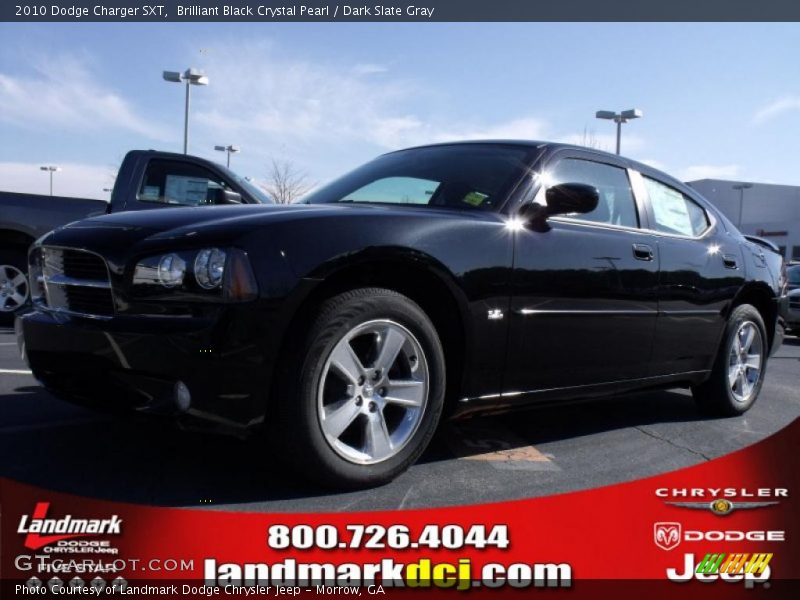 Brilliant Black Crystal Pearl / Dark Slate Gray 2010 Dodge Charger SXT