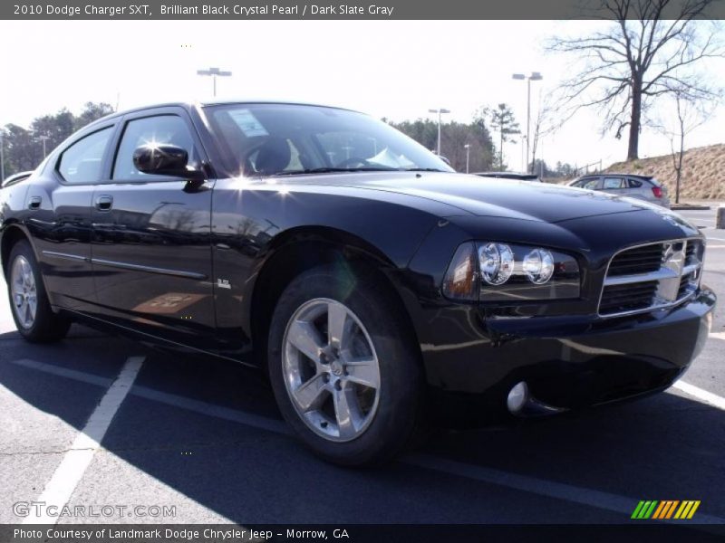 Brilliant Black Crystal Pearl / Dark Slate Gray 2010 Dodge Charger SXT