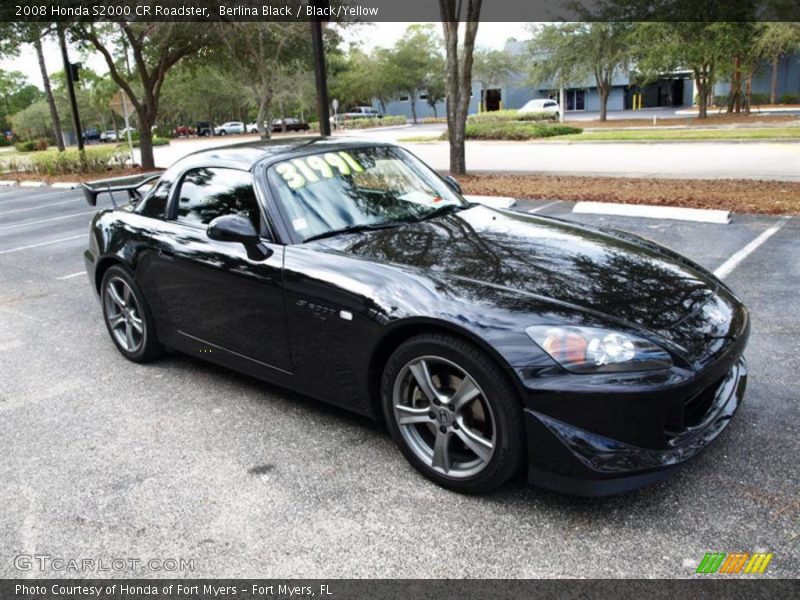 Berlina Black / Black/Yellow 2008 Honda S2000 CR Roadster