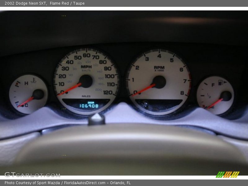 Flame Red / Taupe 2002 Dodge Neon SXT
