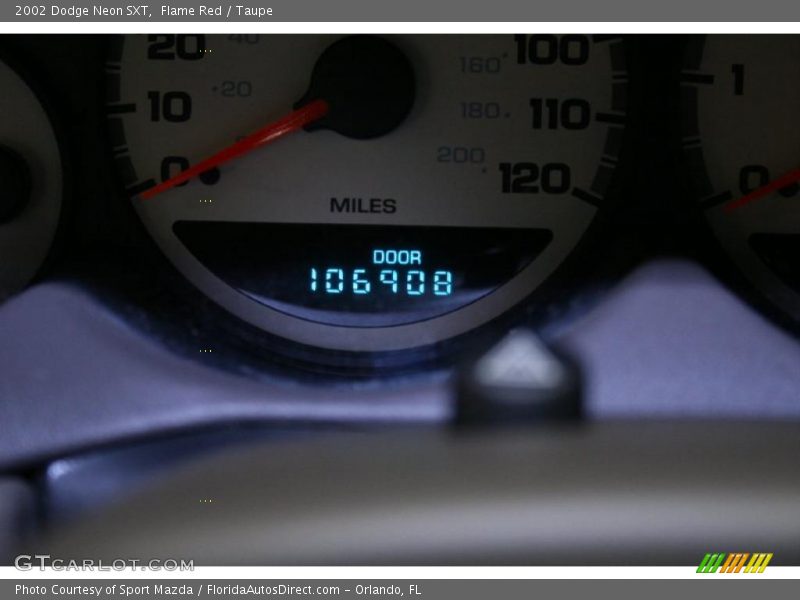 Flame Red / Taupe 2002 Dodge Neon SXT