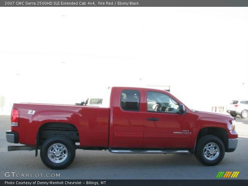 Fire Red / Ebony Black 2007 GMC Sierra 2500HD SLE Extended Cab 4x4