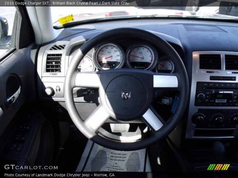 Brilliant Black Crystal Pearl / Dark Slate Gray 2010 Dodge Charger SXT