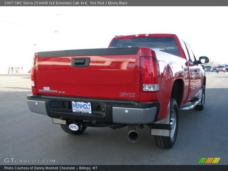 Fire Red / Ebony Black 2007 GMC Sierra 2500HD SLE Extended Cab 4x4