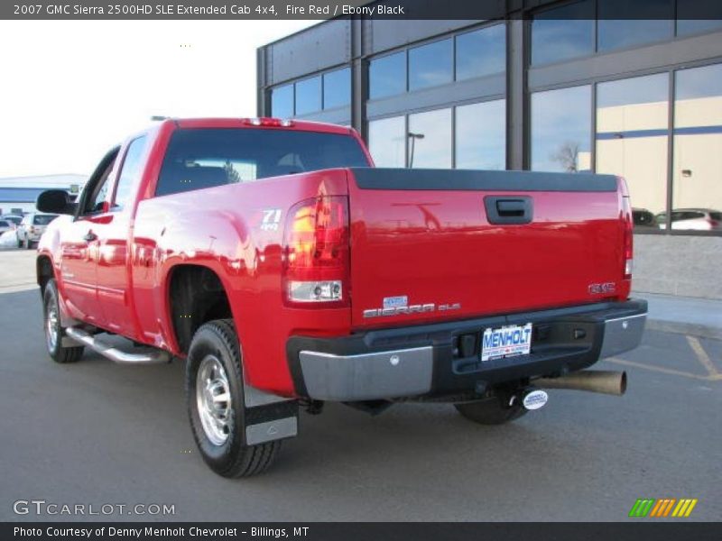 Fire Red / Ebony Black 2007 GMC Sierra 2500HD SLE Extended Cab 4x4