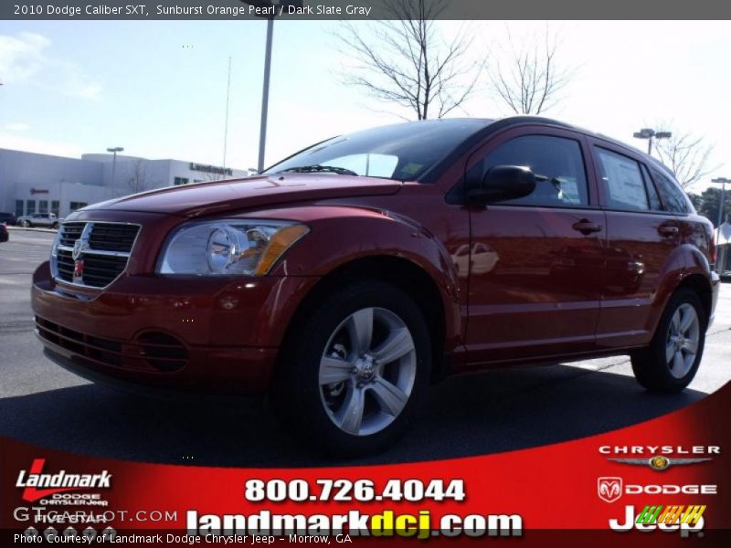 Sunburst Orange Pearl / Dark Slate Gray 2010 Dodge Caliber SXT