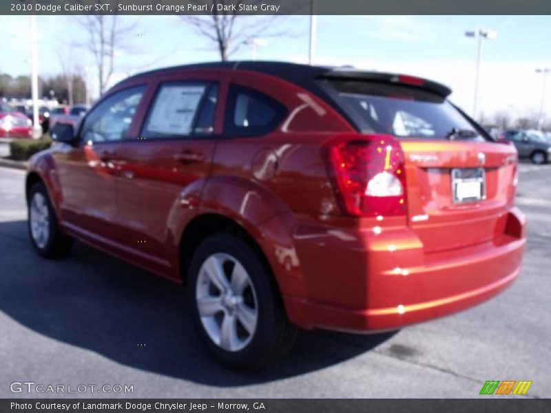 Sunburst Orange Pearl / Dark Slate Gray 2010 Dodge Caliber SXT