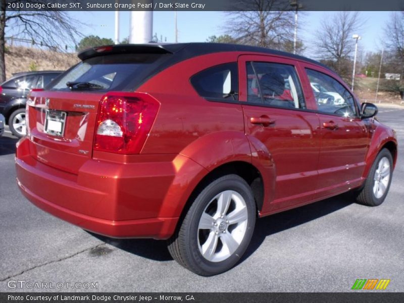 Sunburst Orange Pearl / Dark Slate Gray 2010 Dodge Caliber SXT
