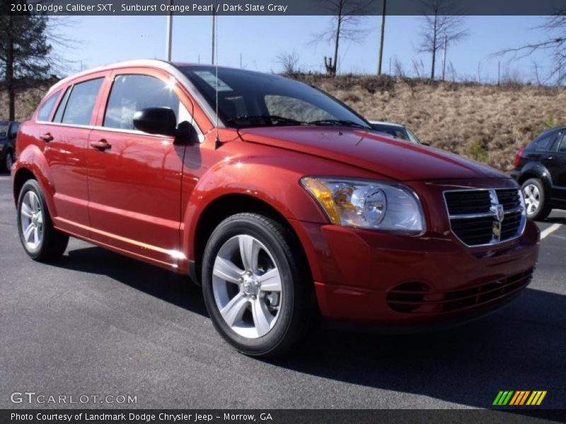 Sunburst Orange Pearl / Dark Slate Gray 2010 Dodge Caliber SXT