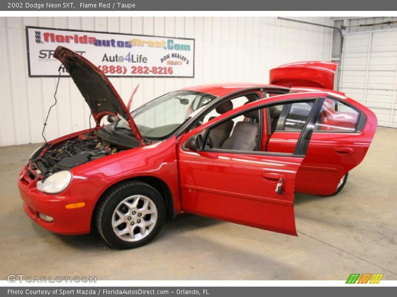 Flame Red / Taupe 2002 Dodge Neon SXT