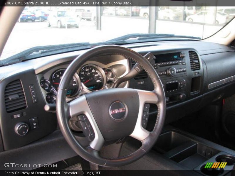 Fire Red / Ebony Black 2007 GMC Sierra 2500HD SLE Extended Cab 4x4