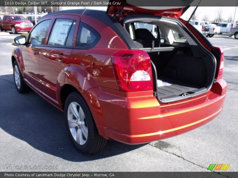 Sunburst Orange Pearl / Dark Slate Gray 2010 Dodge Caliber SXT