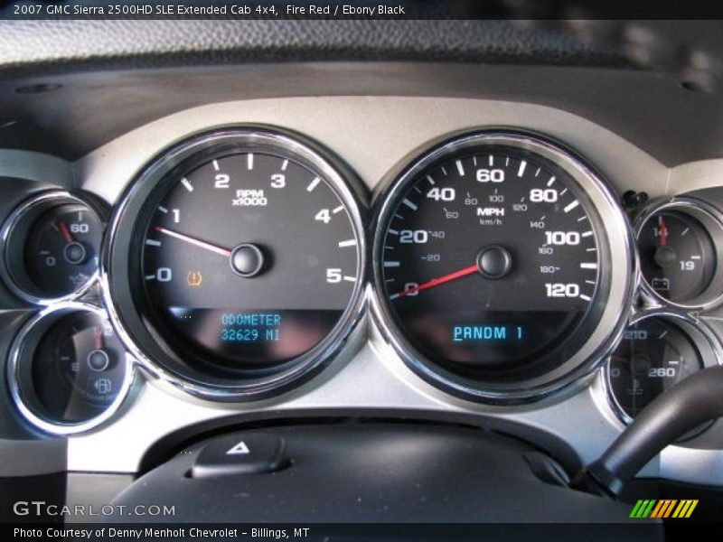 Fire Red / Ebony Black 2007 GMC Sierra 2500HD SLE Extended Cab 4x4