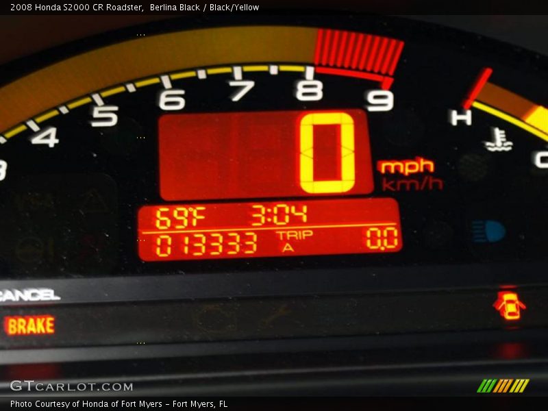 Berlina Black / Black/Yellow 2008 Honda S2000 CR Roadster