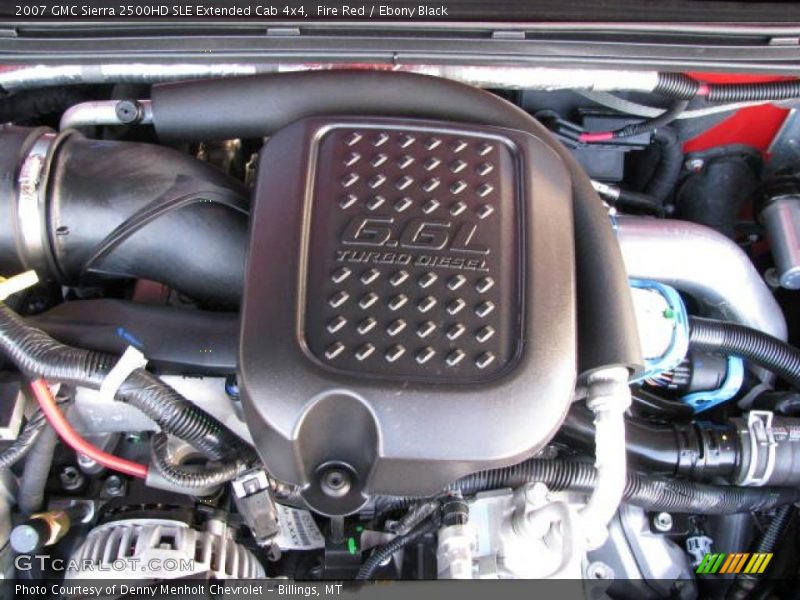 Fire Red / Ebony Black 2007 GMC Sierra 2500HD SLE Extended Cab 4x4